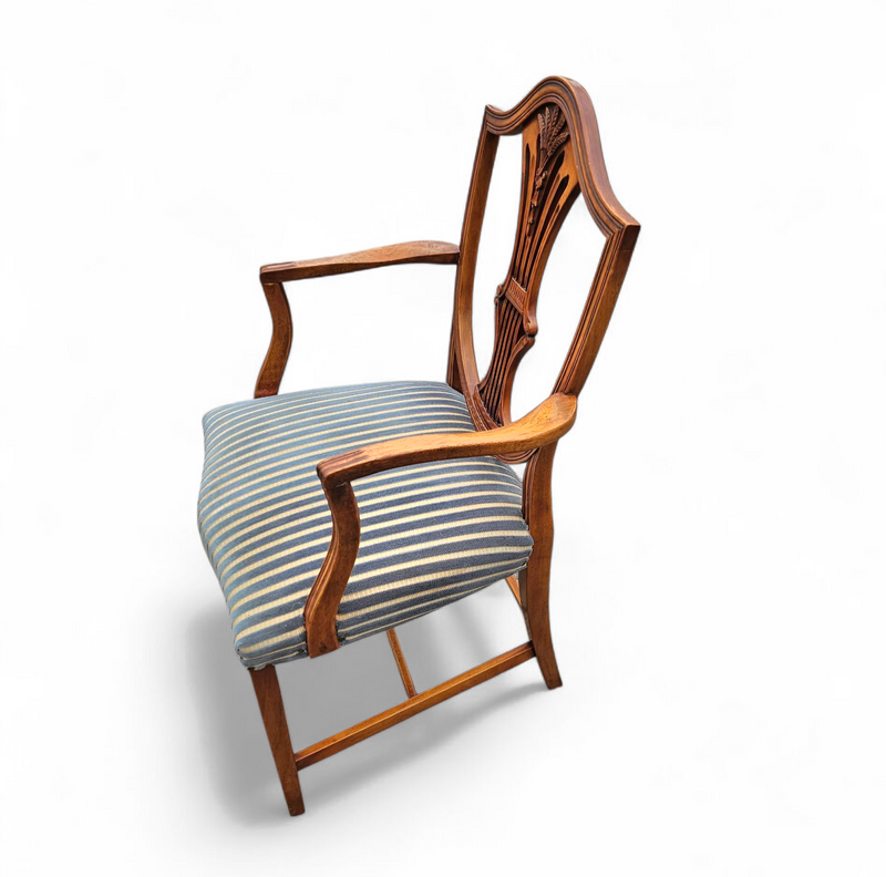6 x English mahogany Hepplewhite chairs / 1920s