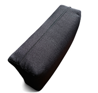 Two-seat sofa “Bastiano” from  Afra & Tobia Scarpa for Gavina, Italy 60s. Black solid wood frame and fabric cushions