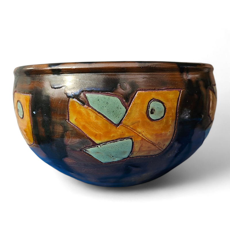 2 x Henk Potters, Oisterwijk, Netherlands, 1970/80s, pair of ceramic objects. Signed