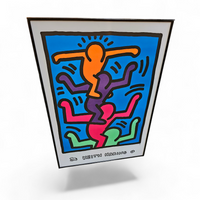 Keith Haring Estate rare vintage 1992 lithograph           "Four Figures"