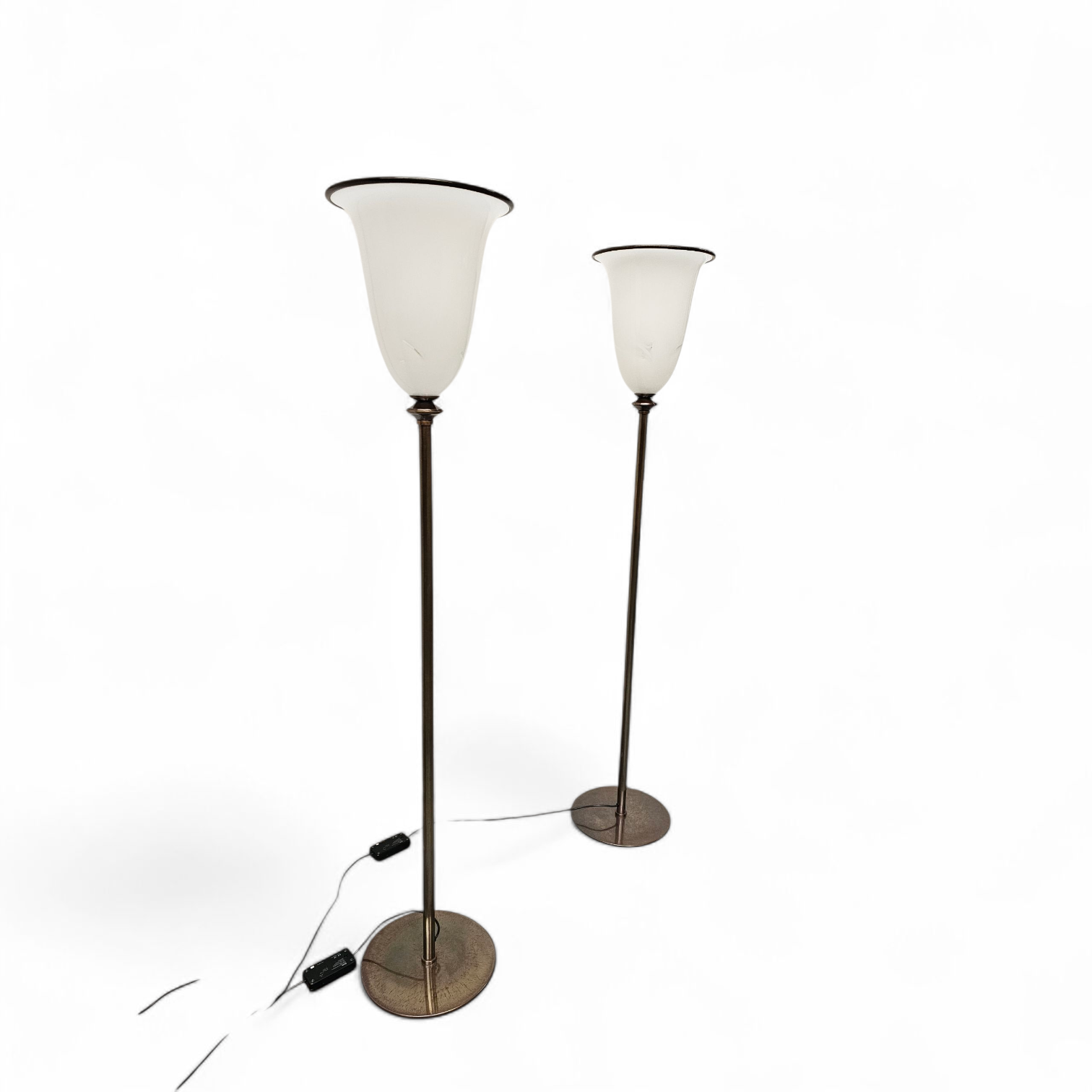 Vintage Primavera Floor Lamps in Murano Glass by Barovier & Toso / 1970s
