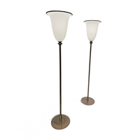 Vintage Primavera Floor Lamps in Murano Glass by Barovier & Toso / 1970s