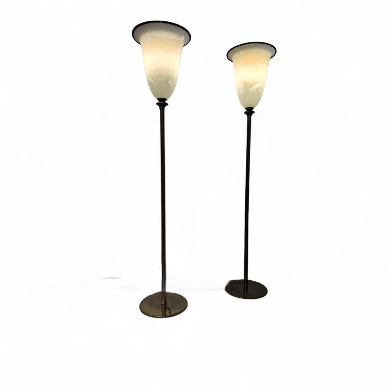 Vintage Primavera Floor Lamps in Murano Glass by Barovier & Toso / 1970s