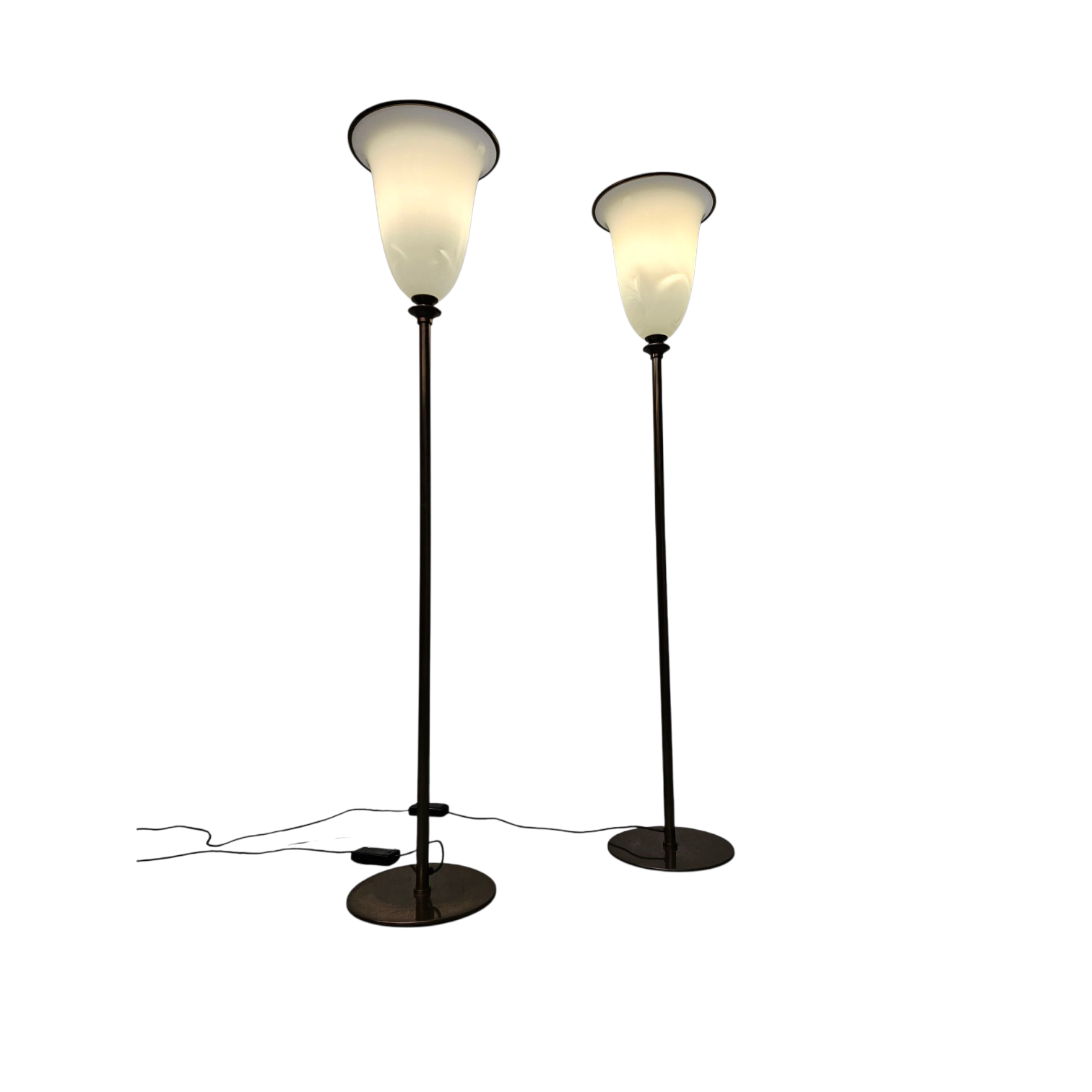 Vintage Primavera Floor Lamps in Murano Glass by Barovier & Toso / 1970s