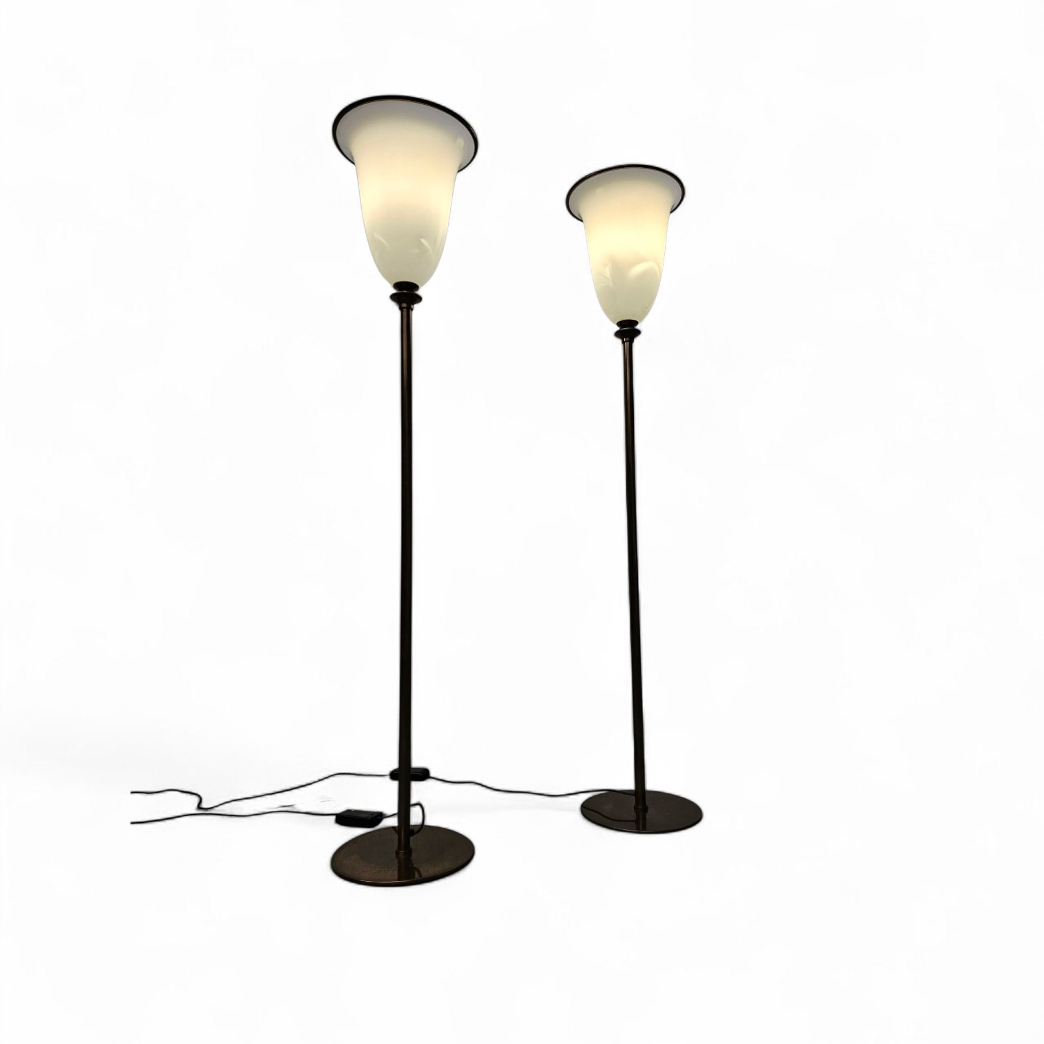 Vintage Primavera Floor Lamps in Murano Glass by Barovier & Toso / 1970s