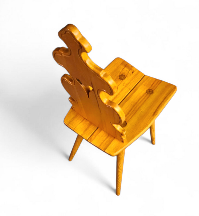 Cepelia Tiroler Chairs / table / set of 5 / Poland 1960s / marked