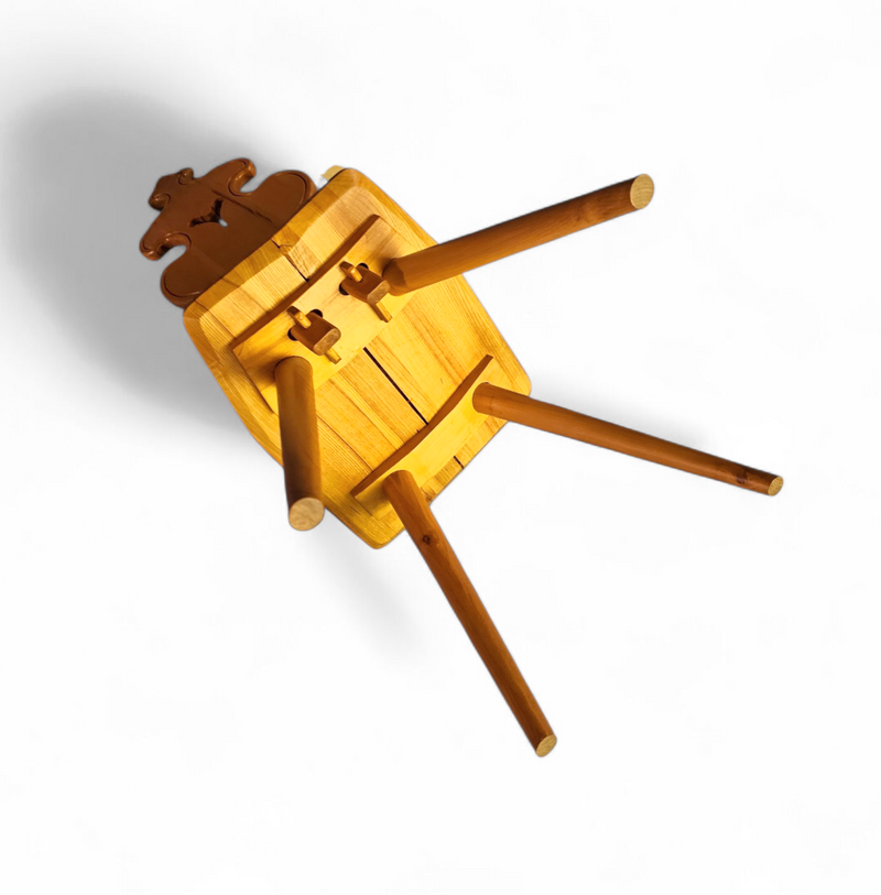 Cepelia Tiroler Chairs / table / set of 5 / Poland 1960s / marked