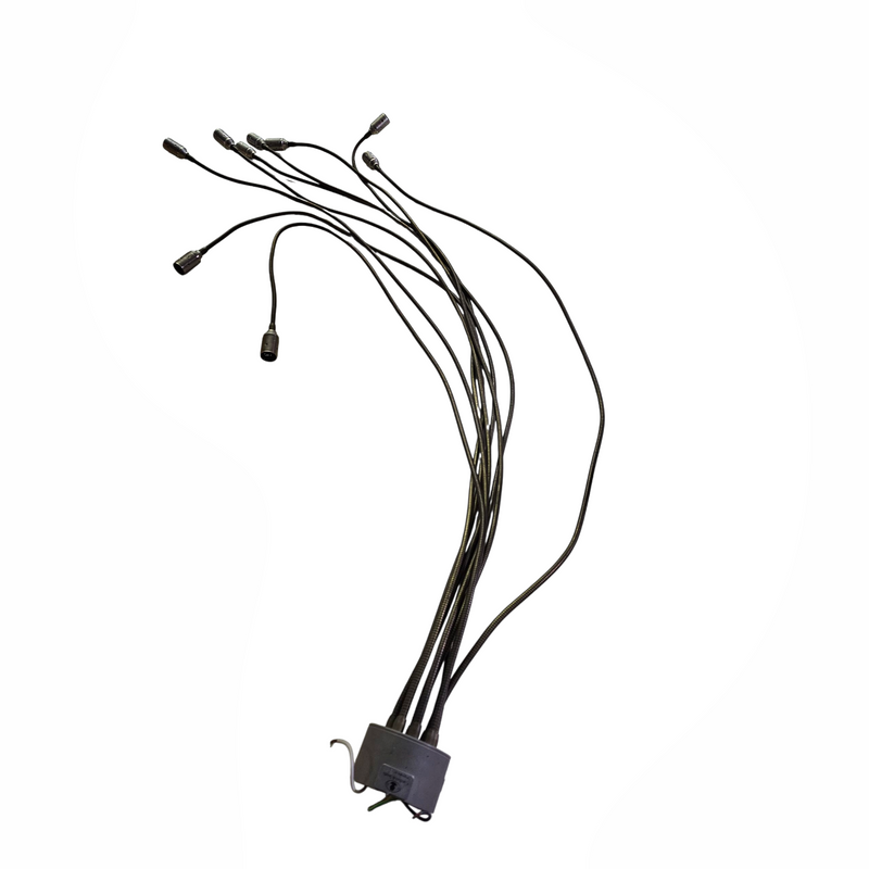 Catellani & Smith / early flexible Turciu 9 hanging lamp by Enzo Catellani / numbered