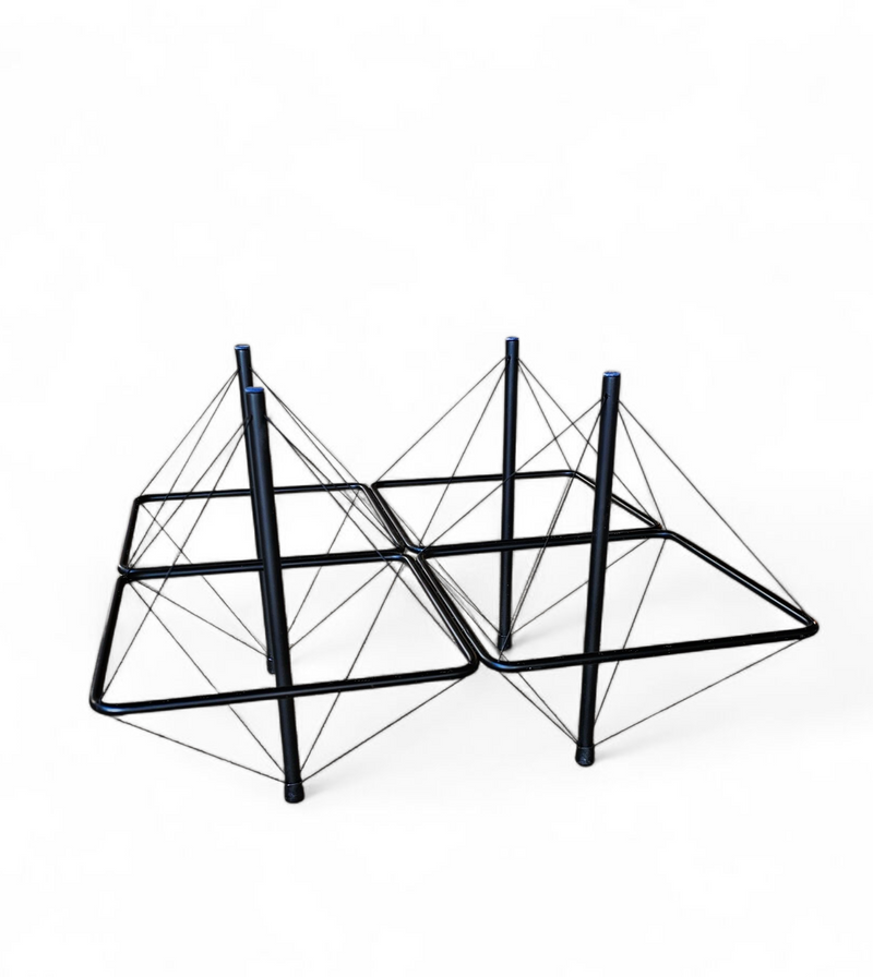 Rare wire coffee table 1980s