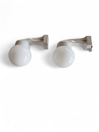 2 x Porcelain Wagenfeld wall lamp nr. 4300 for Lindner / 1950s