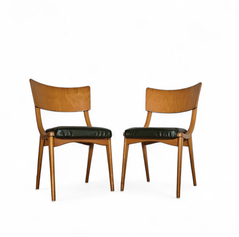 4 x Wooden Dining Benchairs 136 / Chairs by Stol Kamnik / 1960s / Slovenië