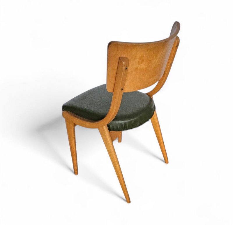 4 x Wooden Dining Benchairs 136 / Chairs by Stol Kamnik / 1960s / Slovenië