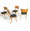 4 x Wooden Dining Benchairs 136 / Chairs by Stol Kamnik / 1960s / Slovenië