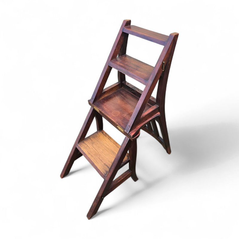 Franklin ladder chair / library chair / 4 step ladder chair / folding step chair