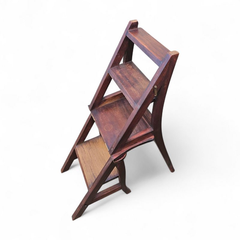 Franklin ladder chair / library chair / 4 step ladder chair / folding step chair