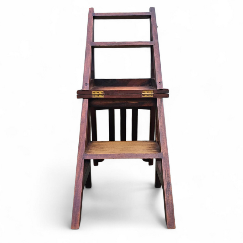 Franklin ladder chair / library chair / 4 step ladder chair / folding step chair