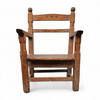 Old Spanish pine wood arm chair