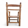 Old Spanish pine wood arm chair