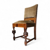 Jacobean / Tudor style / Oak chairs / Green velvet / 1930s