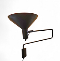 Articulating metal wall light / Paperclip lamp / Hoogervorst for Anvia / Large edition / 1970s