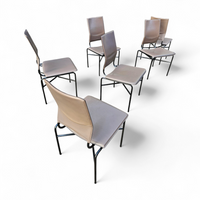 6 x Dining chairs designed by Ross Littell / Matteo Grassi