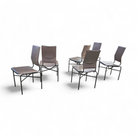 6 x Dining chairs designed by Ross Littell / Matteo Grassi