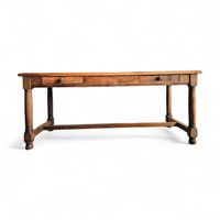 Solid oak French Dining table / desk / 1900s