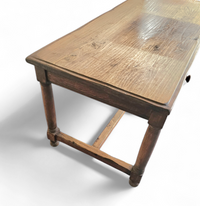 Solid oak French Dining table / desk / 1900s