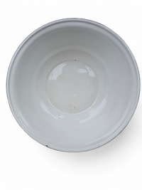 2 x large early 20th century deep enamelware bowls / Bumper Harvest