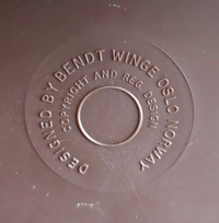 Bengd Winge bench / table / waiting room bench / 1970s / Oslo / Norway