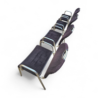 4 x black upholstery Castiglietta dining Chairs by Castiglioni for Zanotta / Italy 1960s