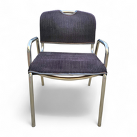 4 x black upholstery Castiglietta dining Chairs by Castiglioni for Zanotta / Italy 1960s