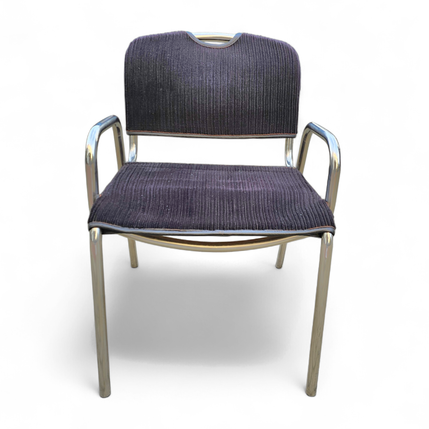 4 x black upholstery Castiglietta dining Chairs by Castiglioni for Zanotta / Italy 1960s