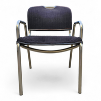 4 x black upholstery Castiglietta dining Chairs by Castiglioni for Zanotta / Italy 1960s