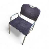 4 x black upholstery Castiglietta dining Chairs by Castiglioni for Zanotta / Italy 1960s