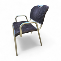 4 x black upholstery Castiglietta dining Chairs by Castiglioni for Zanotta / Italy 1960s