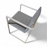 5 x Pierre Mazairac & karel Boonzaaijer /
Manufacturer / Hennie de Jong int /
Materials / grey Fabric / white steel / 1970s