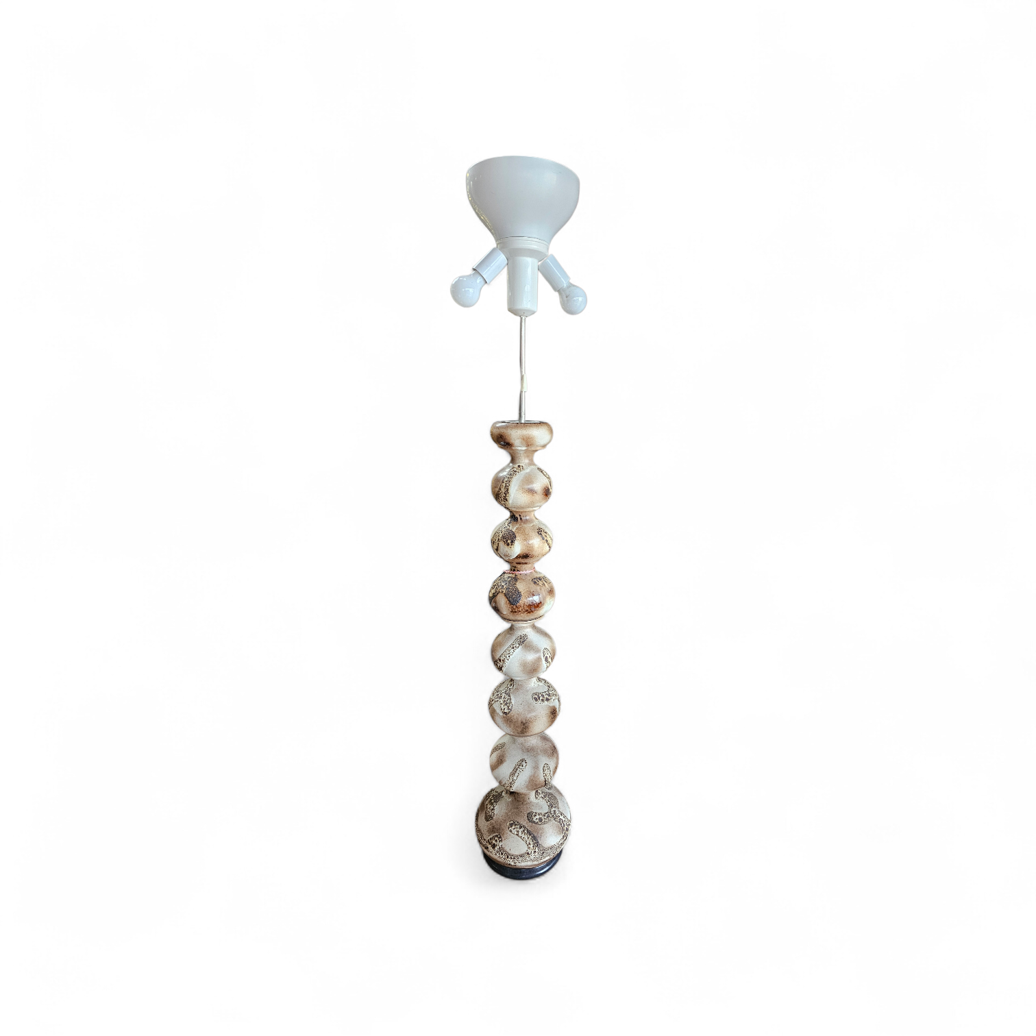 Vintage ceramic bubble floor lamp Kaiser Leuchten
Floorlamp

Height 164
Depth 30
Width 30

Ceramic base

Height 116