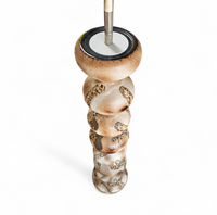 Vintage ceramic bubble floor lamp Kaiser Leuchten
Floorlamp

Height 164
Depth 30
Width 30

Ceramic base

Height 116