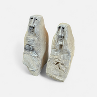 2 x stone sculptures by Dutch Artist Ad Maas