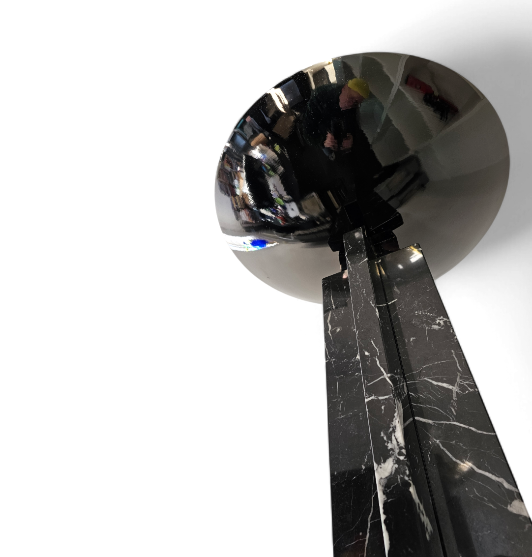 2 x Wagneriana marble floor lamp by Lella and Massimo Vignelli / 1980s