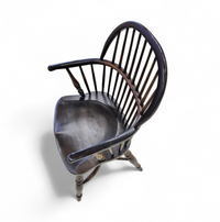 4 x Classic Georgian Bow and Stick Back Windsor Chair / Crinoline stretcher chairs