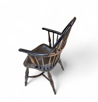 4 x Classic Georgian Bow and Stick Back Windsor Chair / Crinoline stretcher chairs