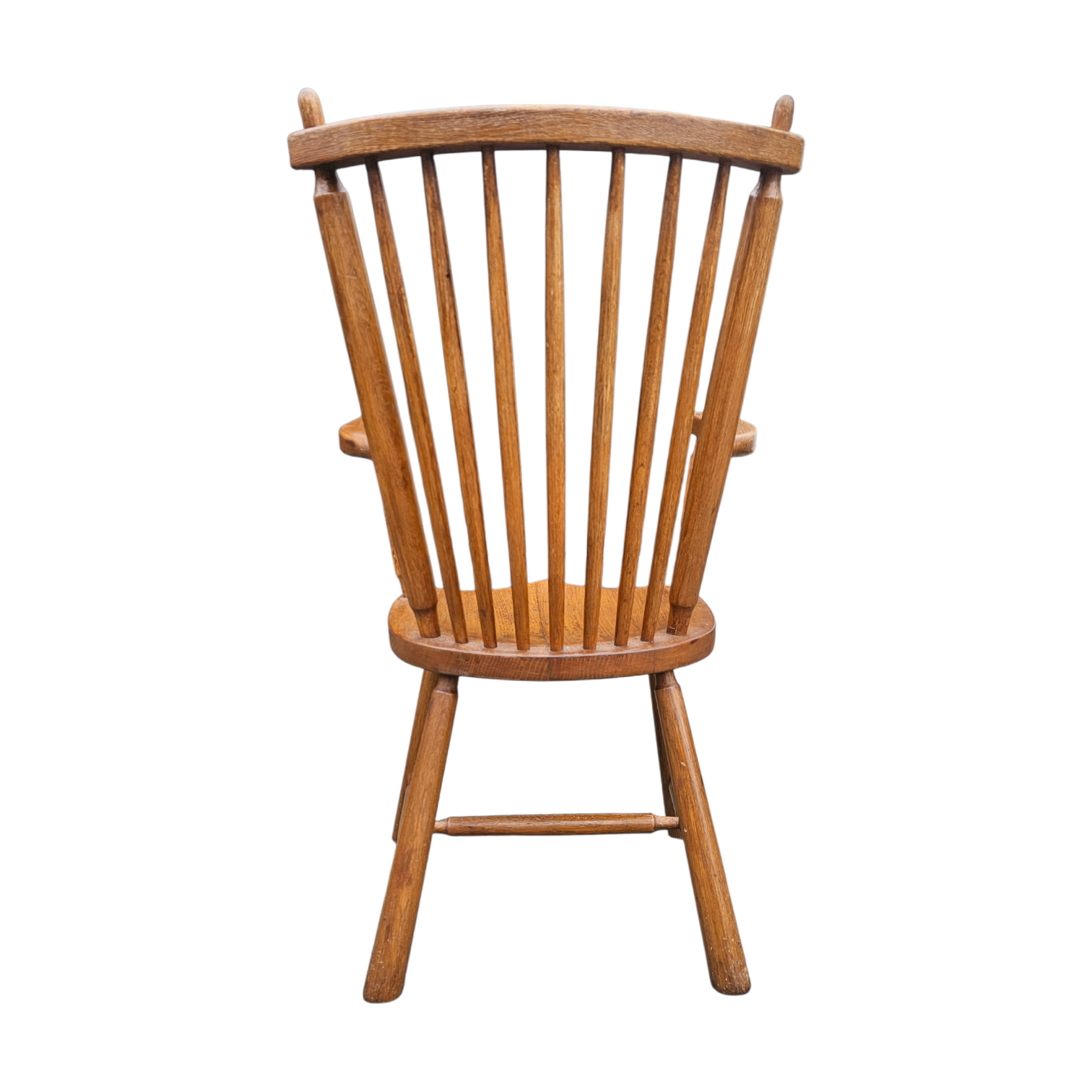 2 × Dutch Design Oak Arm Dining Chairs by De Ster Geldermalsen / Netherlands 1960s