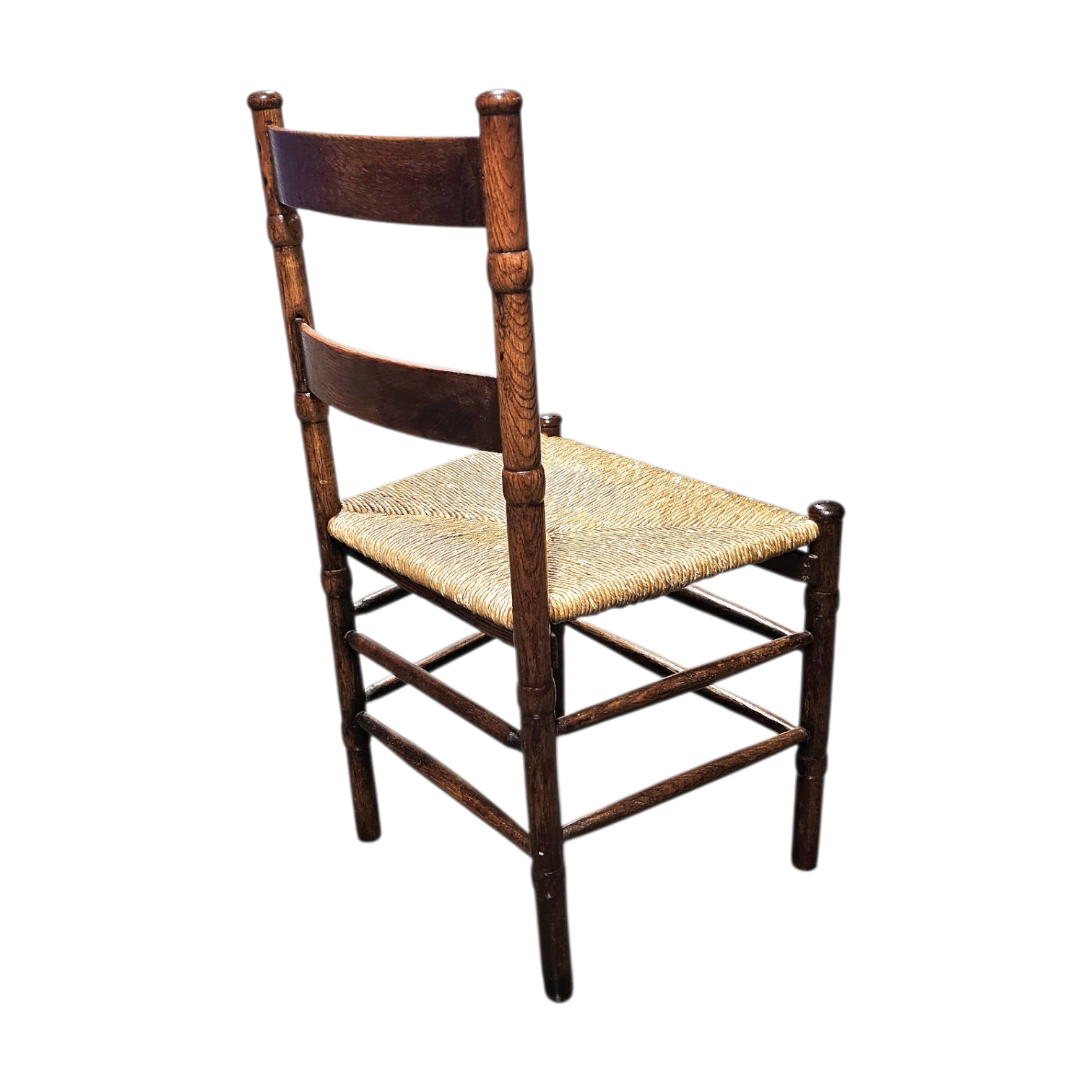 2 x Art Deco rush chair / Amsterdamse school / Jac Levee / mid century