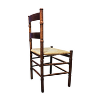 2 x Art Deco rush chair / Amsterdamse school / Jac Levee / mid century
