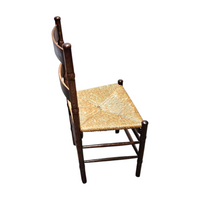 2 x Art Deco rush chair / Amsterdamse school / Jac Levee / mid century
