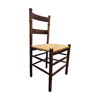 2 x Art Deco rush chair / Amsterdamse school / Jac Levee / mid century