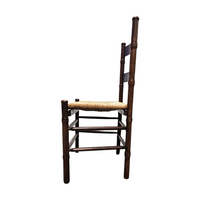 2 x Art Deco rush chair / Amsterdamse school / Jac Levee / mid century