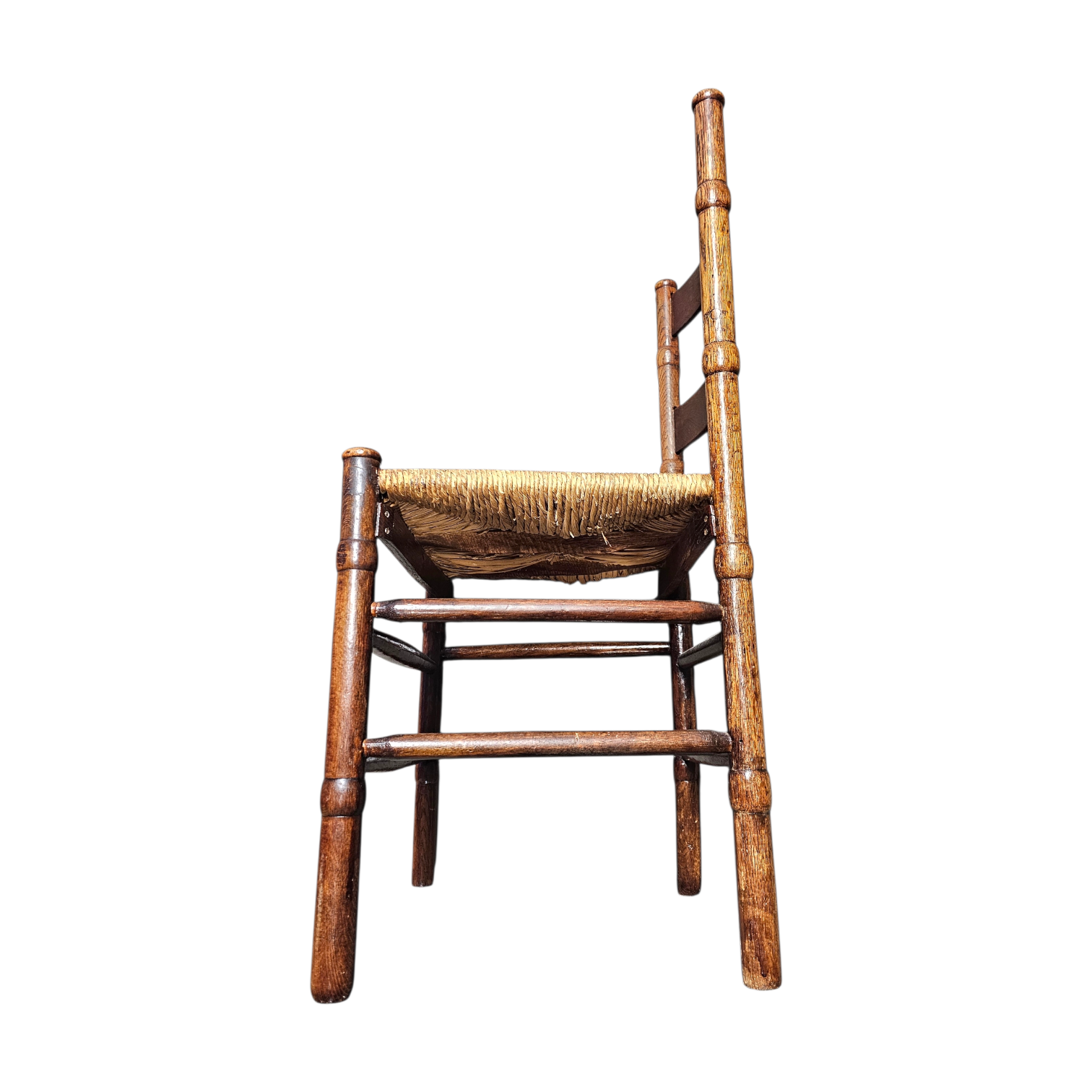 2 x Art Deco rush chair / Amsterdamse school / Jac Levee / mid century